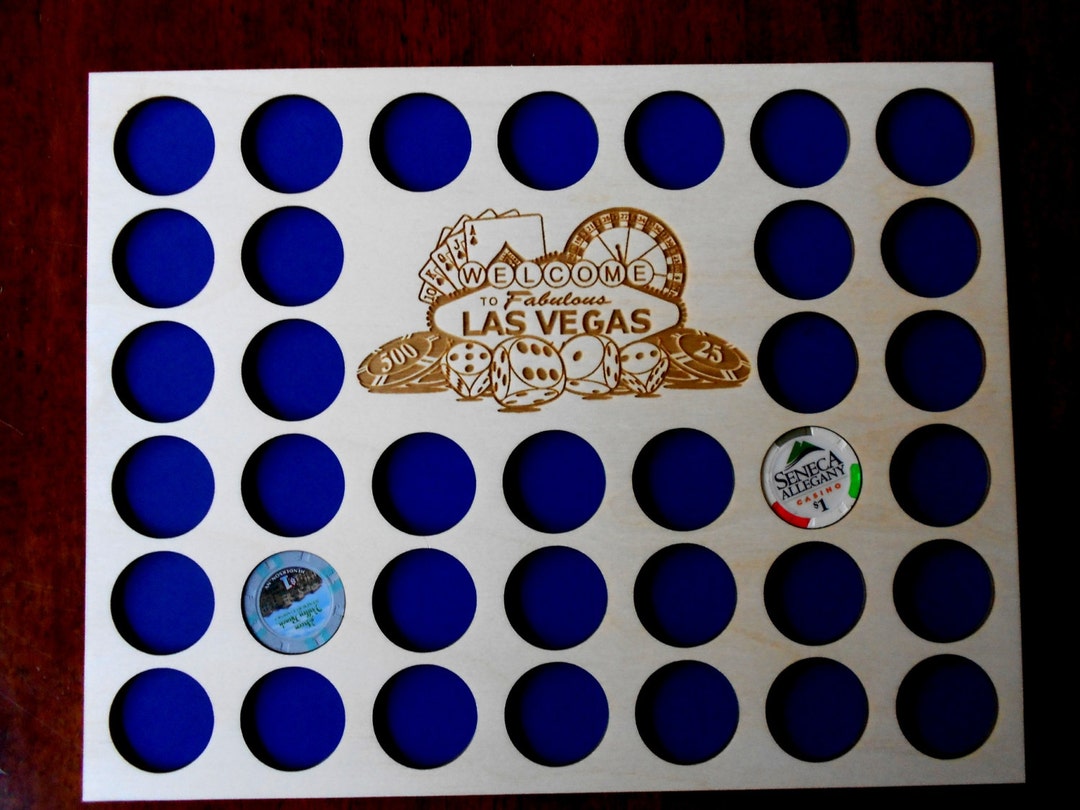 Casino Poker Chip Display Frame Insert and Frame Option Poker Player