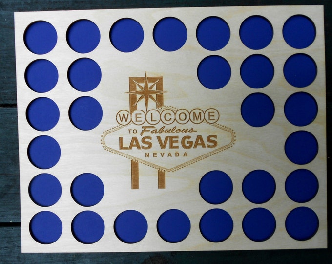 Las Vegas Poker Chip Display Frame Insert Poker Player Gift Etsy
