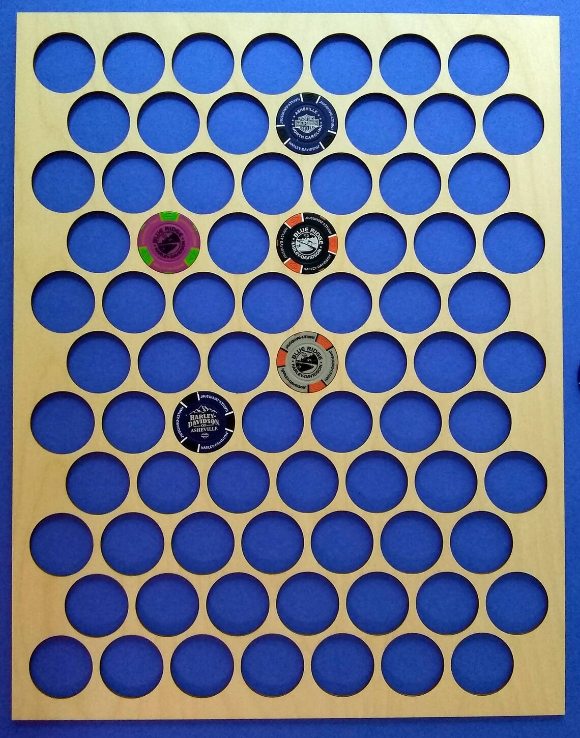 Custom Poker Chip Display Frame for 77 Chips Laserengraved Etsy