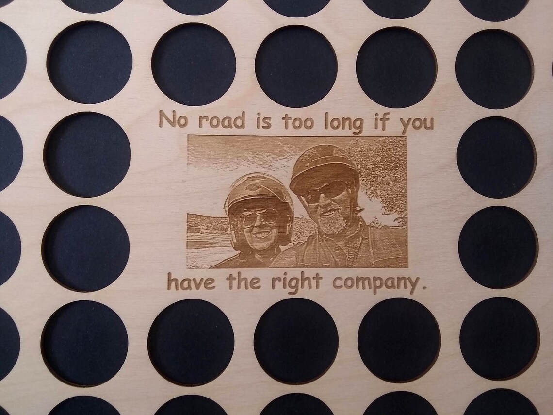 Photo Engraved Poker Chip Display Frame Insert Fits 36 Harley Etsy