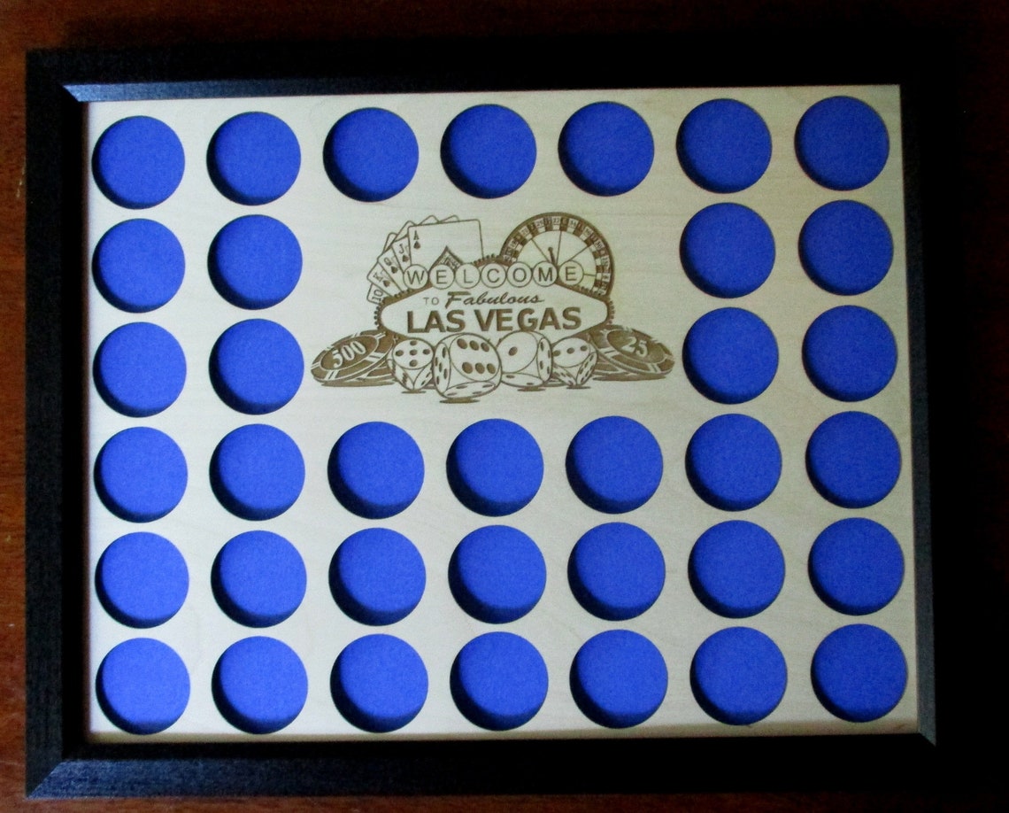 Casino Poker Chip Display Frame Insert and Frame Option Poker Etsy