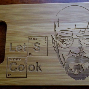 Custom Bamboo Cutting Board Engraved 6X9 bamboo cutting board Cheese board Choose Moira Rose, Walter White, Lionel Richie, Schitt's Creek 2) Let's Cook