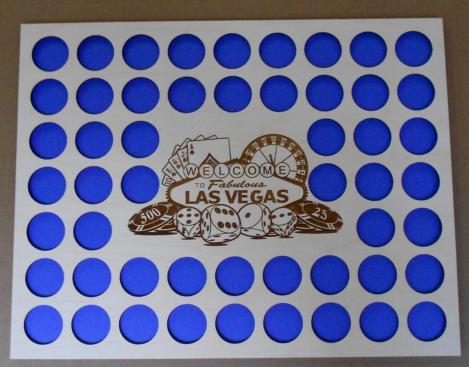 Vegas Poker Chip Display Frame Insert Poker Player Gift Etsy