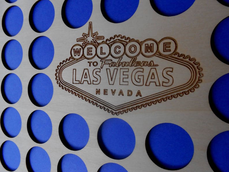 Vegas Casino Chip Display Frame Insert Poker Player Gift Etsy