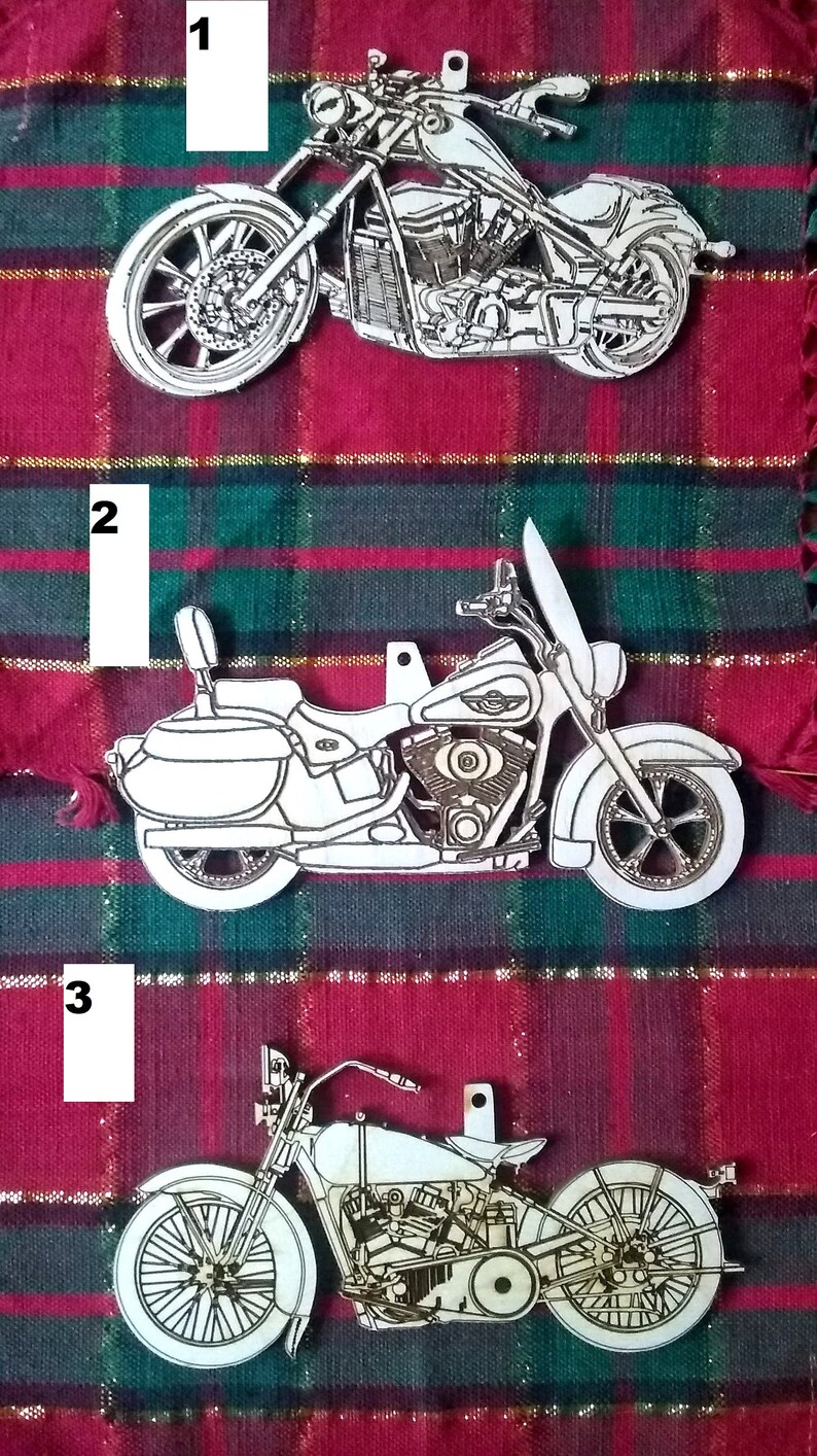 Custom Motorcycle Ornaments Christmas Tree Ornaments | Etsy