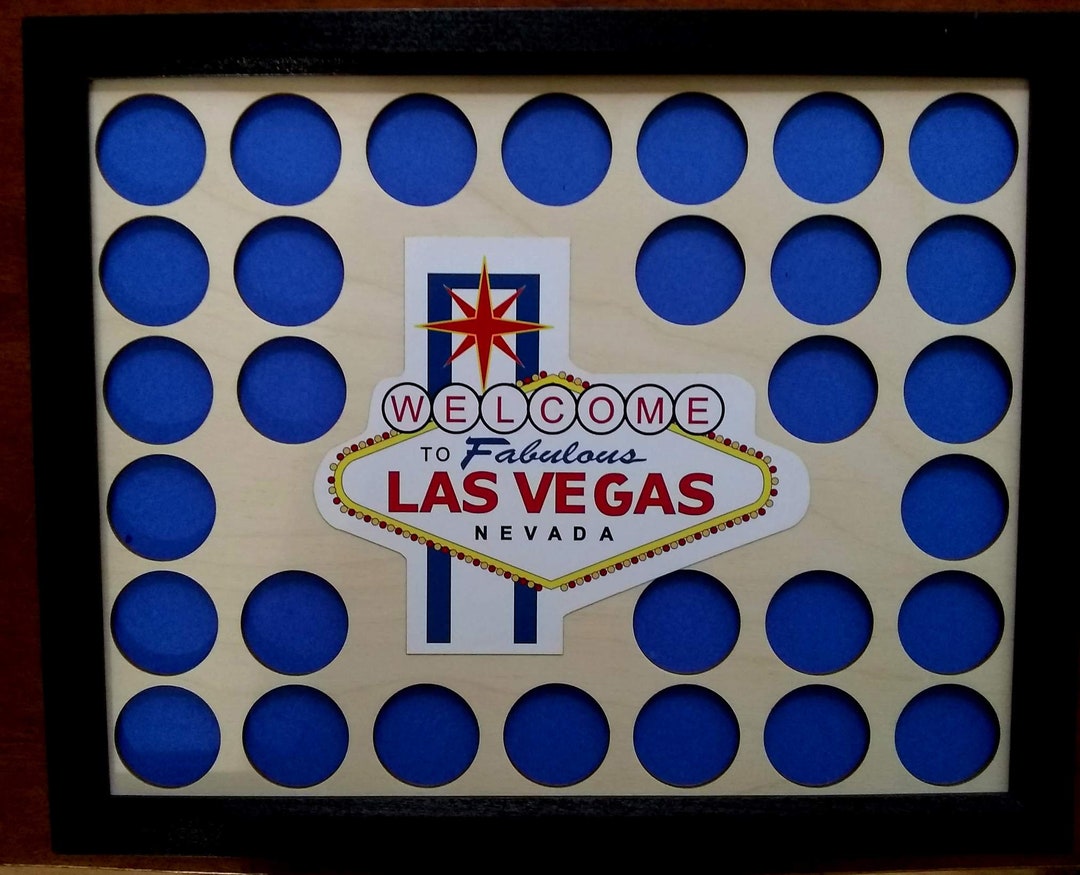 Custom Poker Chip Display Frame Discounted Insert for Standard Casino