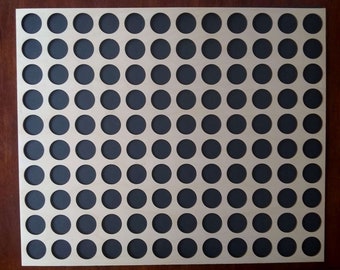 Custom Poker Chip Display Frame Insert 20x24 Laser-engraved Insert holds 120 Casino or Harley-Davidson chips Frame Required Not Included