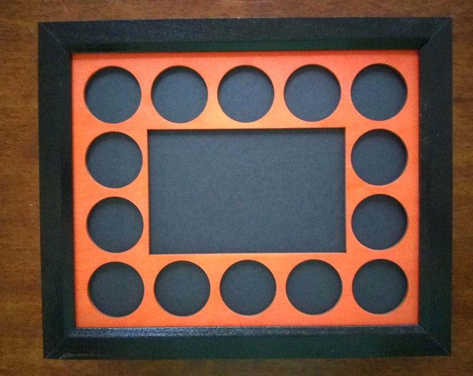 Custom Poker Chip Display Frame Discounted 8x10 Insert for 14 Harley