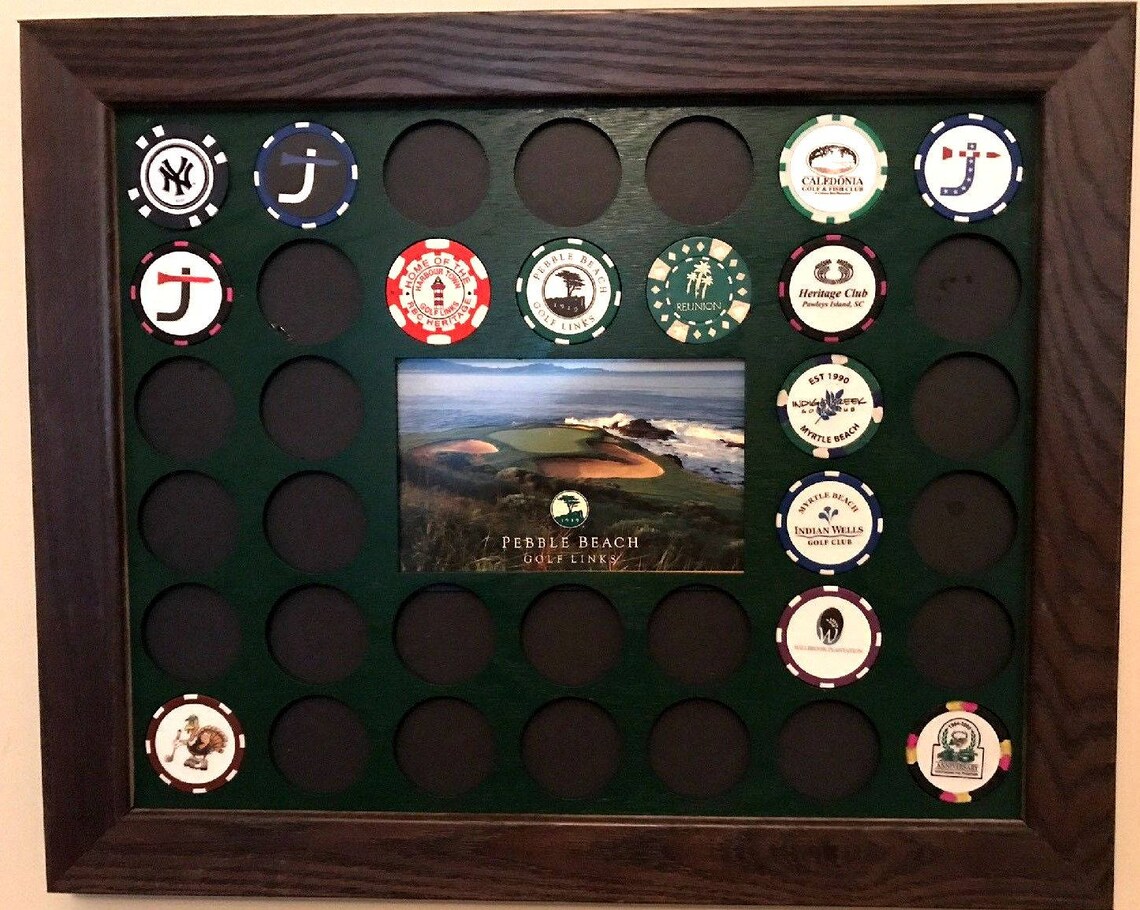 Custom Golf Ball Marker Display Frame Insert 36 Holes 11x14 Etsy UK