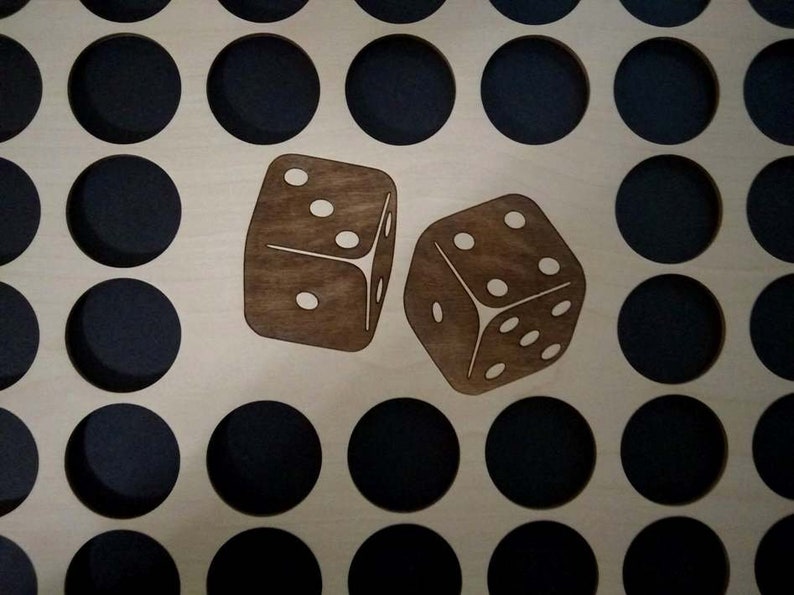 Custom Poker Chip Frame Display Dice Roll Fits 36 Etsy