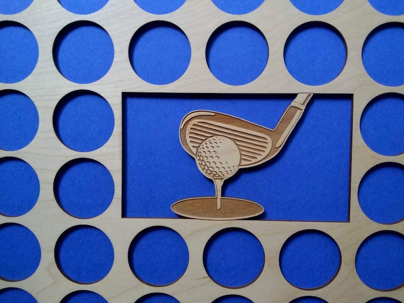 Custom Golf Ball Marker Display Frame Fits 36 Golf Ball Etsy