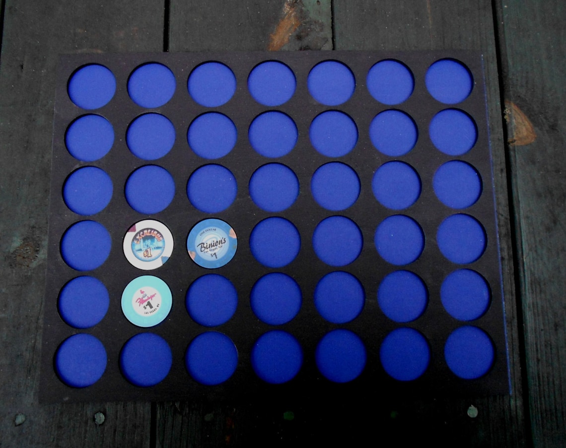 Custom Casino Poker Chip Display Frame Insert for 42 Chips Etsy