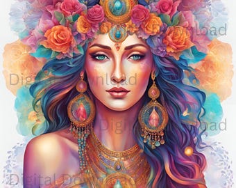 Digital Download - Divine Goddess Bundle 4 Images for Personal and Commercial use