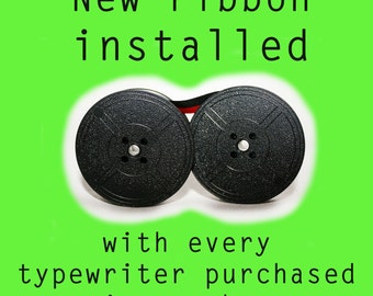 New TYPEWRITER ribbon (INSTALLED or SPARE)