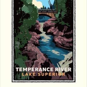 Landmark MN | Temperance River Lake Superior Art Print