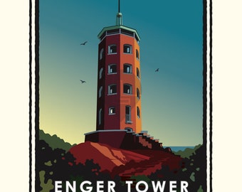 Landmark MN | Enger Tower Duluth Art Print