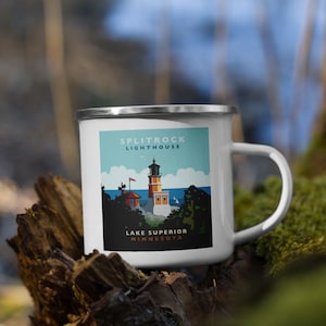 Landmark MN | Split Rock Lighthouse Enamel Mug