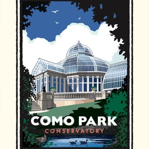 Landmark MN | Como Park Conservatory St Paul Art Print