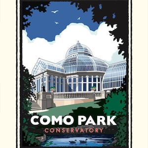 Landmark MN | Como Park Conservatory St Paul Art Print