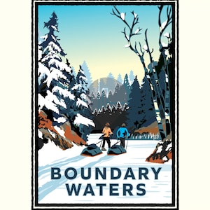 Landmark MN | Boundary Waters Winter Art Print