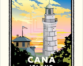 Landmark WI | Cana Island Door County Art Print