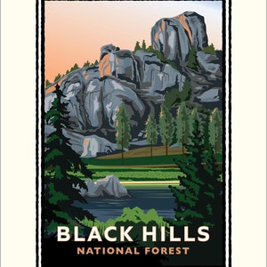Landmark SD | Black Hils National Forest Art Print