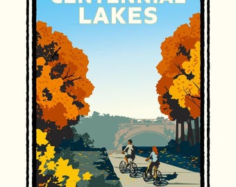 Landmark MN | Edina Centennial Lakes Art Print