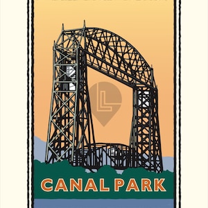Landmark MN | Canal Park Lake Superior Art Print