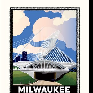 Landmark WI | Milwaukee Art Museum Art Print