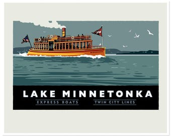 Punkt orientacyjny MN | Łódź ekspresowa Lake Minnetonka