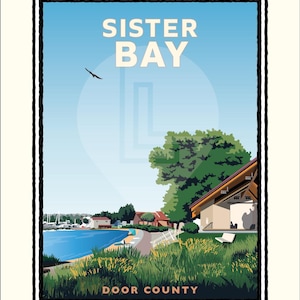 Landmark WI | Sister Bay Door County Art Print