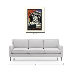 Landmark NY Public Library Art Print image 8