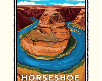 Landmark AZ | Horseshoe Bend Art Print
