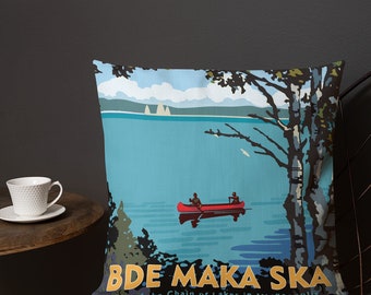 Landmark MN | Bde Maka Ska Throw Pillow