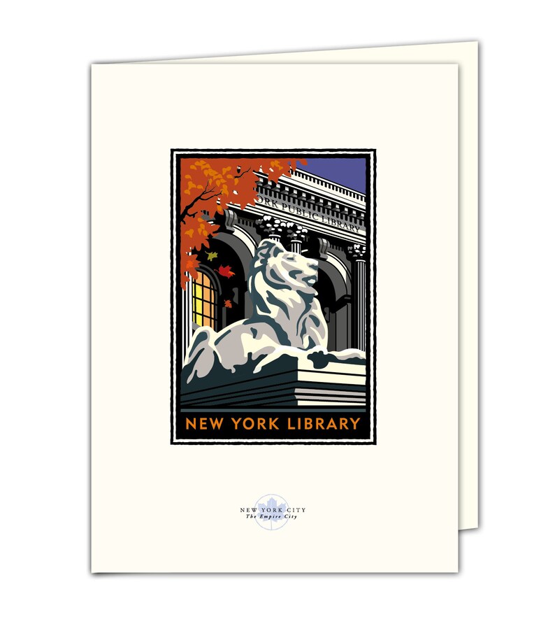 Landmark NY Public Library Art Print image 9