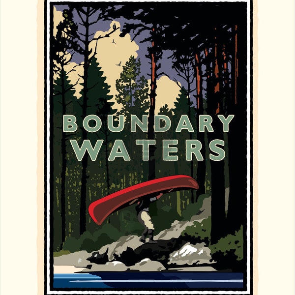 Landmark MN | Boundary Waters Portage Art Print