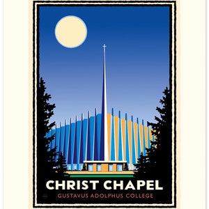 Landmark MN | Gustavus Christ Chapel Art Print