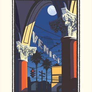Landmark CA | Venice Street Lights Art Print