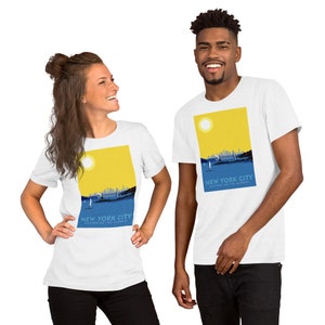 Landmark NY | NYC Summer on the Hudson Short-Sleeve Unisex T-Shirt