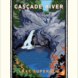 Landmark MN | Cascade River Lake Superior Art Print