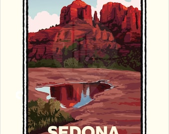 Landmark AZ | Sedona Cathedral Rock Art Print
