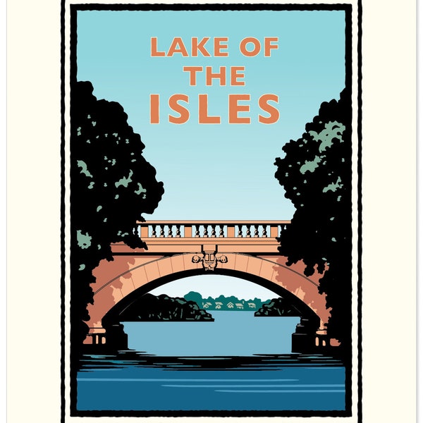 Landmark MN | Lake of the Isles Day Art Print