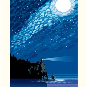 Landmark MN | Lake Superior Starry Night