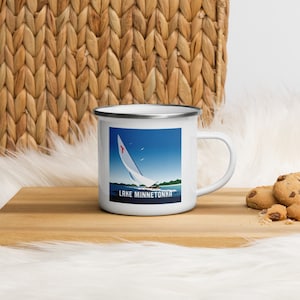 Landmark MN | Lake Minnetonka Sail Enamel Mug
