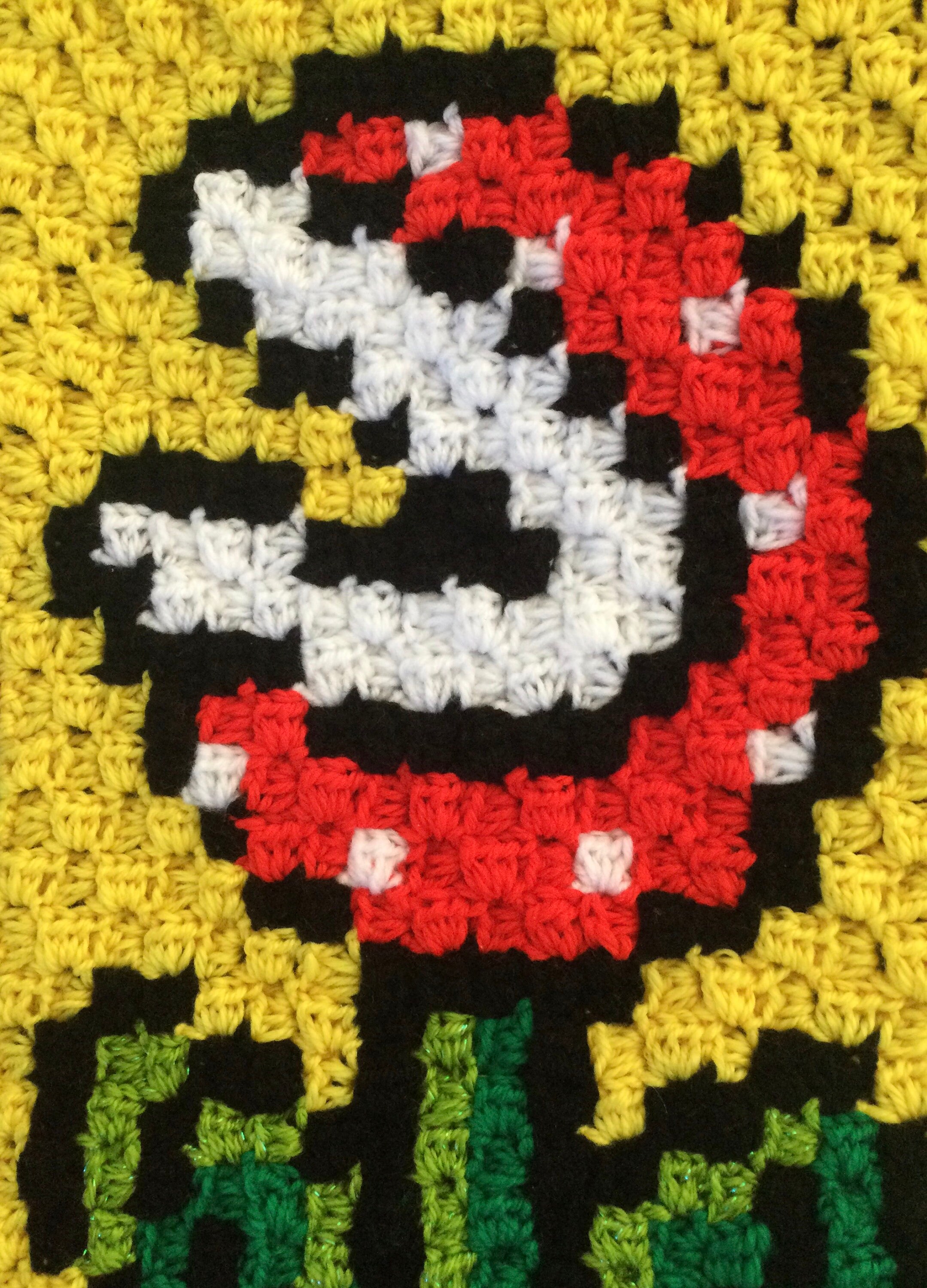 Handmade Crochet Video Game Characters Blanket Etsy