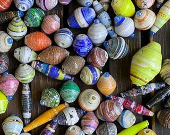 150+ Loose Paper Beads Made by Women Refugees in Uganda Africa