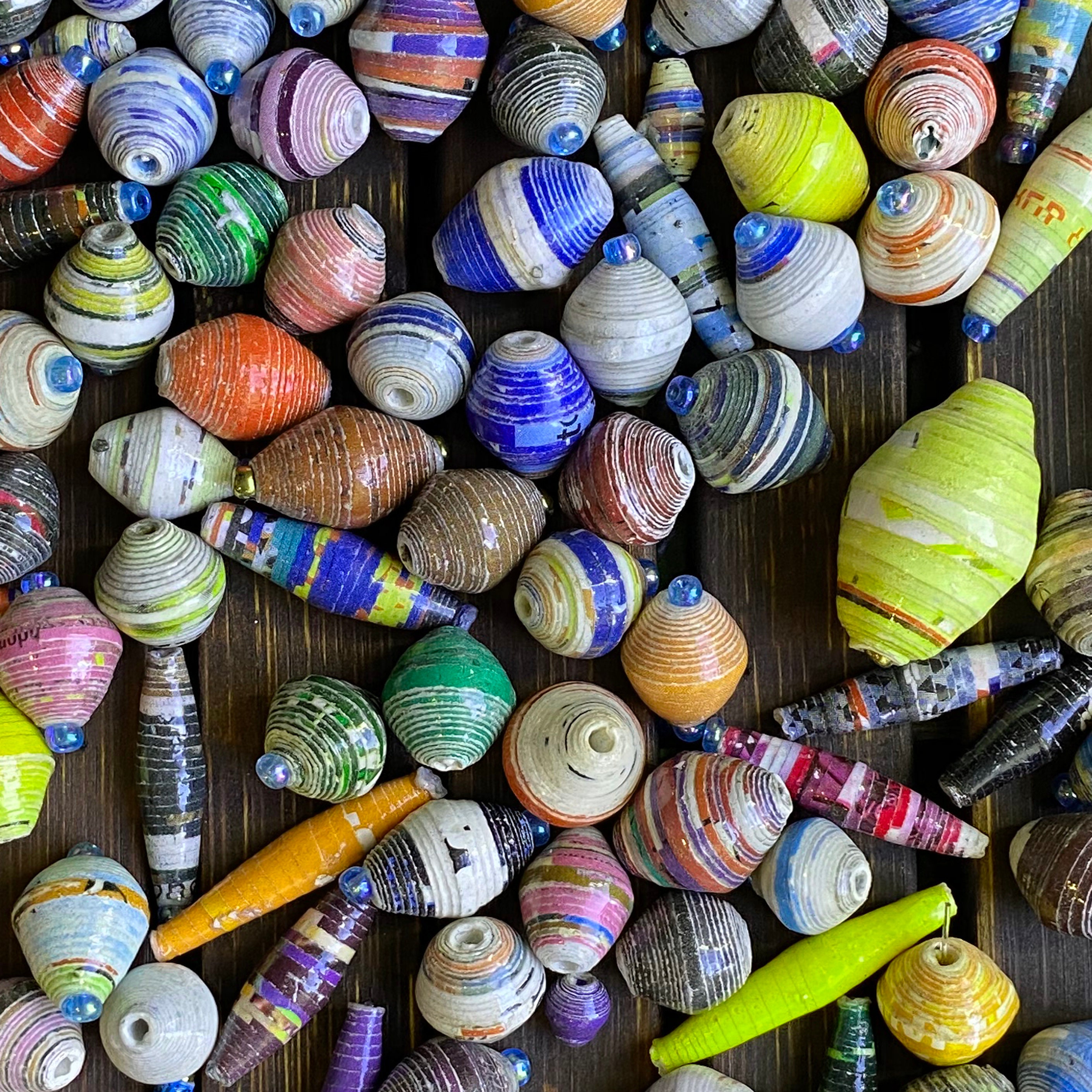 150 Loose Paper Beads Made by Women Refugees in Uganda Africa Etsy Canada