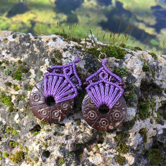 Etsy macrame shop earrings