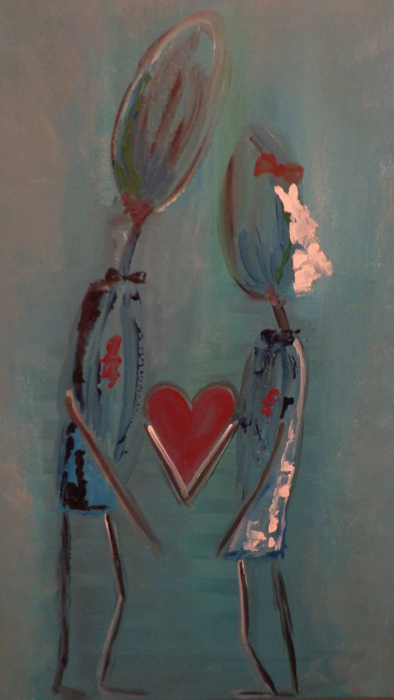 The Wedding Wall Art Acrylic Painting Love Marriage Ceremony Etsy