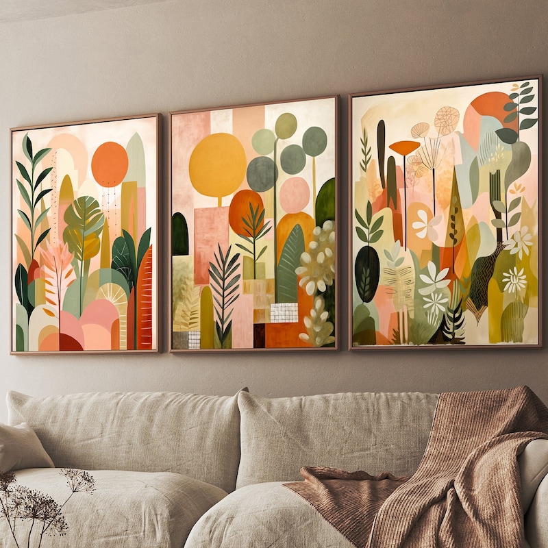 Colourful Wall Art - Etsy UK